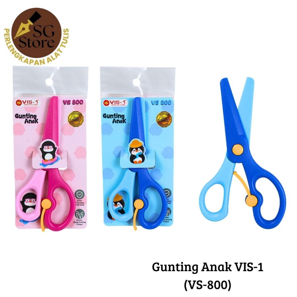 

Gunting Anak kode VS-800 / Gunting Plastik Ujung Tumpul / Gunting Anak-Anak