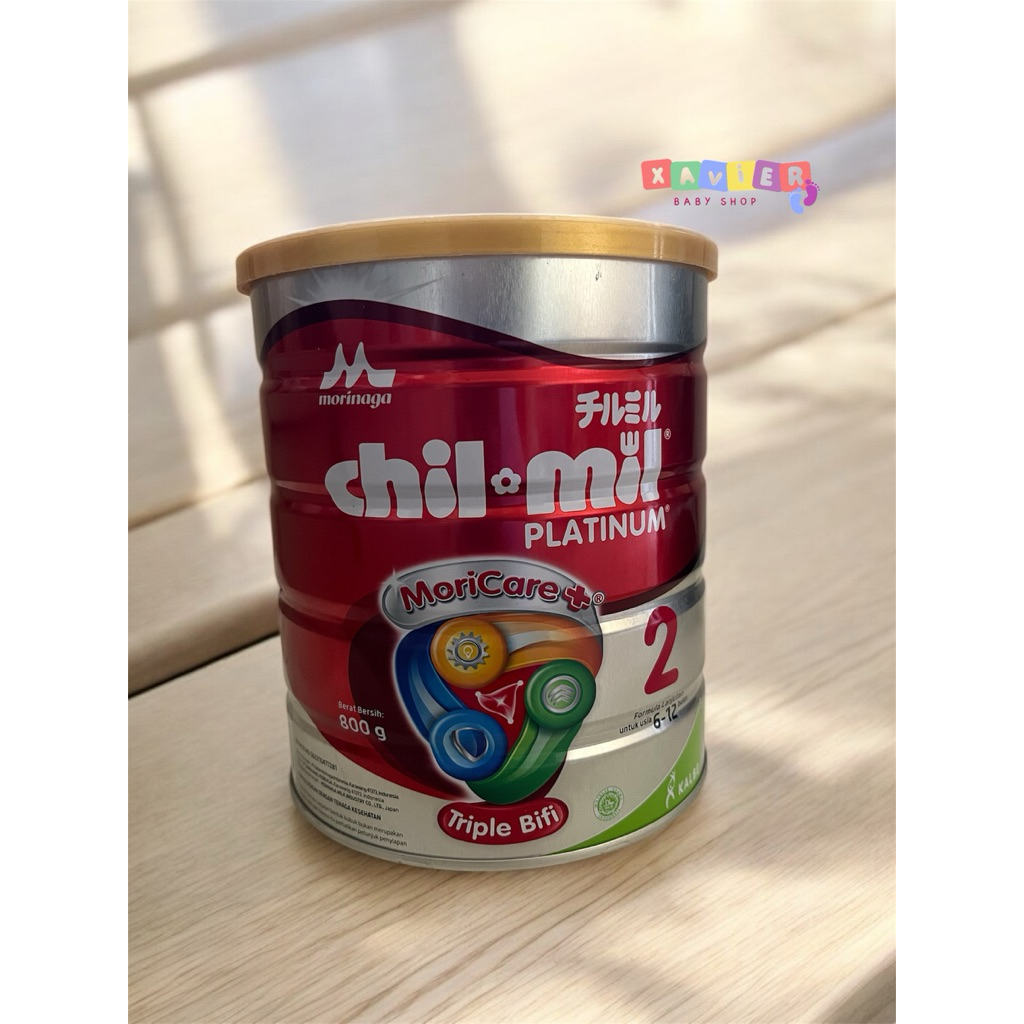 MORINAGA CHILMIL PLATINUM MORICARE 6-12 BULAN SUSU FORMULA 800 GRAM