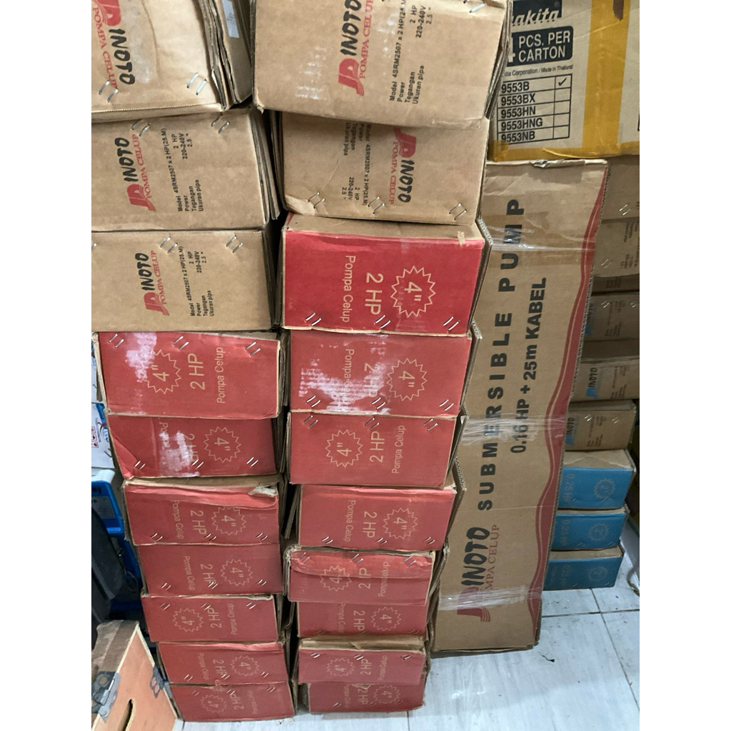 Sanstore05 Pompa Celup Inoto Submersible Sible 3In 3" + Control Box + Kabel 0.25Hp 0.33Hp 0.5Hp