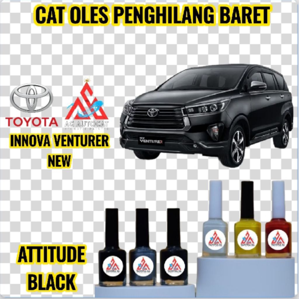 CAT OLES PENGHILANG BARET MOBIL TOYOTA INNOVA VENTURER NEW HITAM/ATTITUDE BLACK TERMURAH