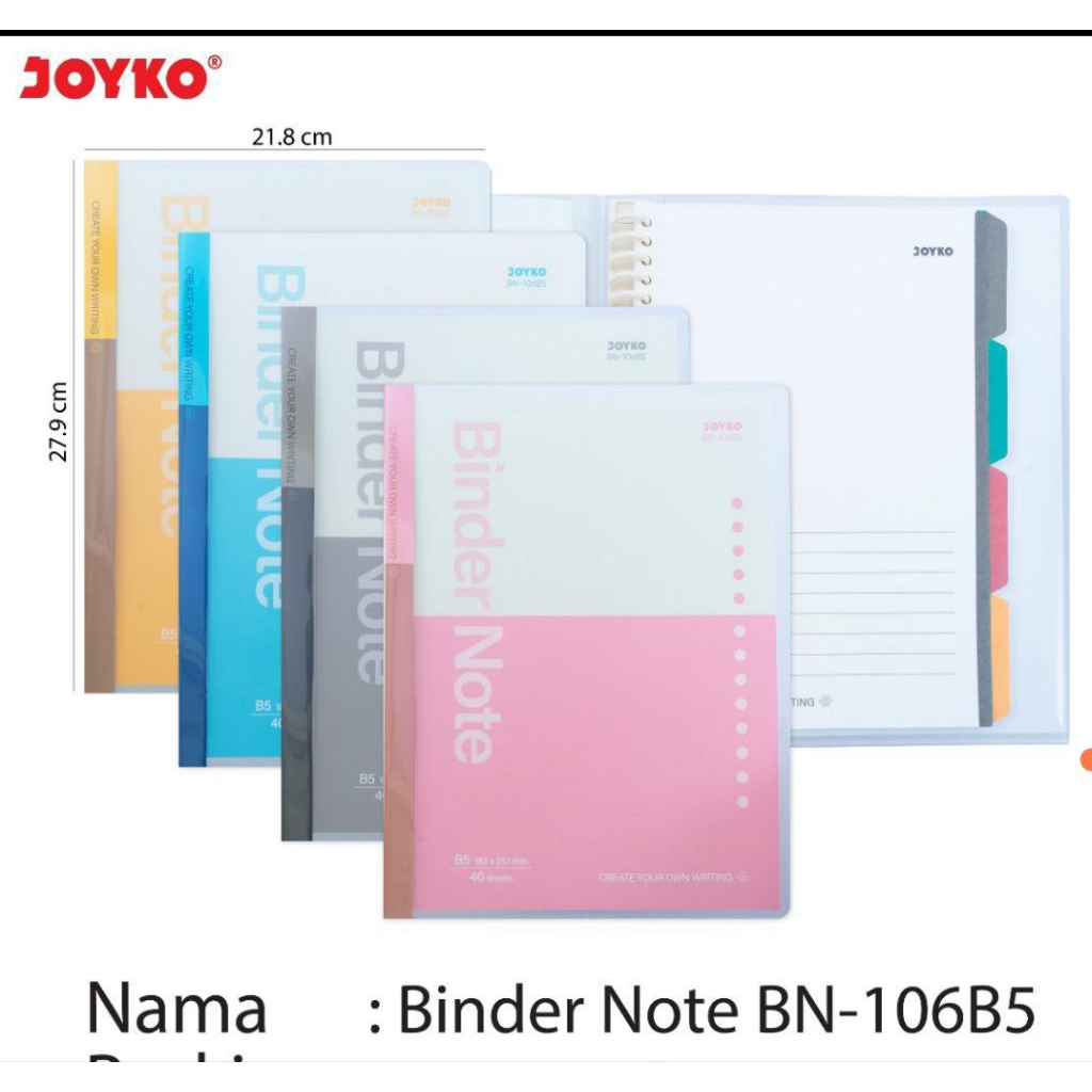 

Map Binder Note Joyko B5 BN-106 (1pcs)