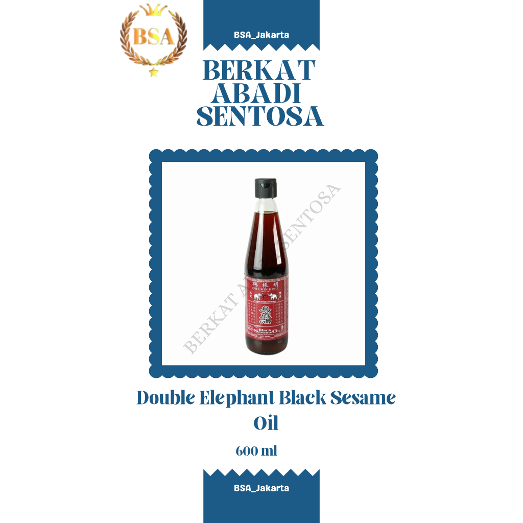 

Double Elephant Black Sesame Oil (600 ml)