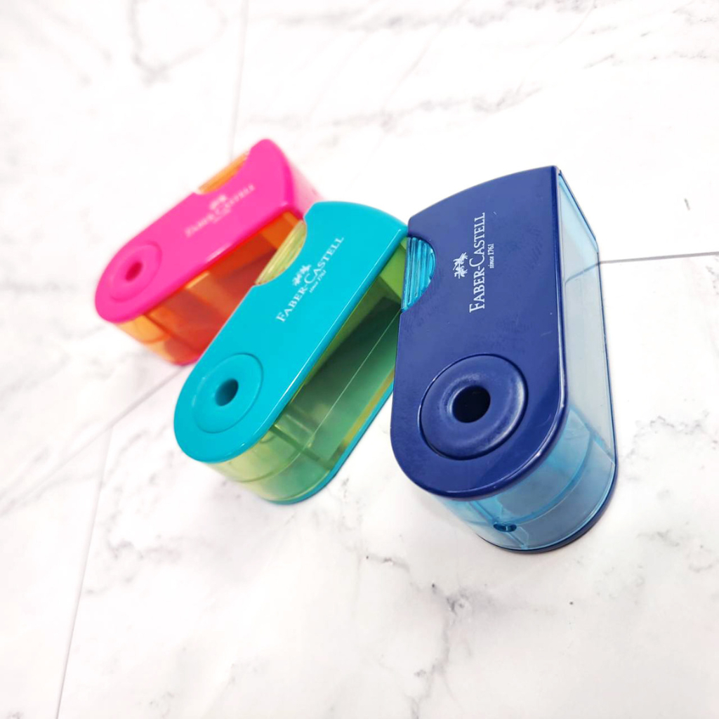 

Rautan Pensil Faber-Castell 182714 – Desain Geser, Tutup Menyatu | Compact & Transparan