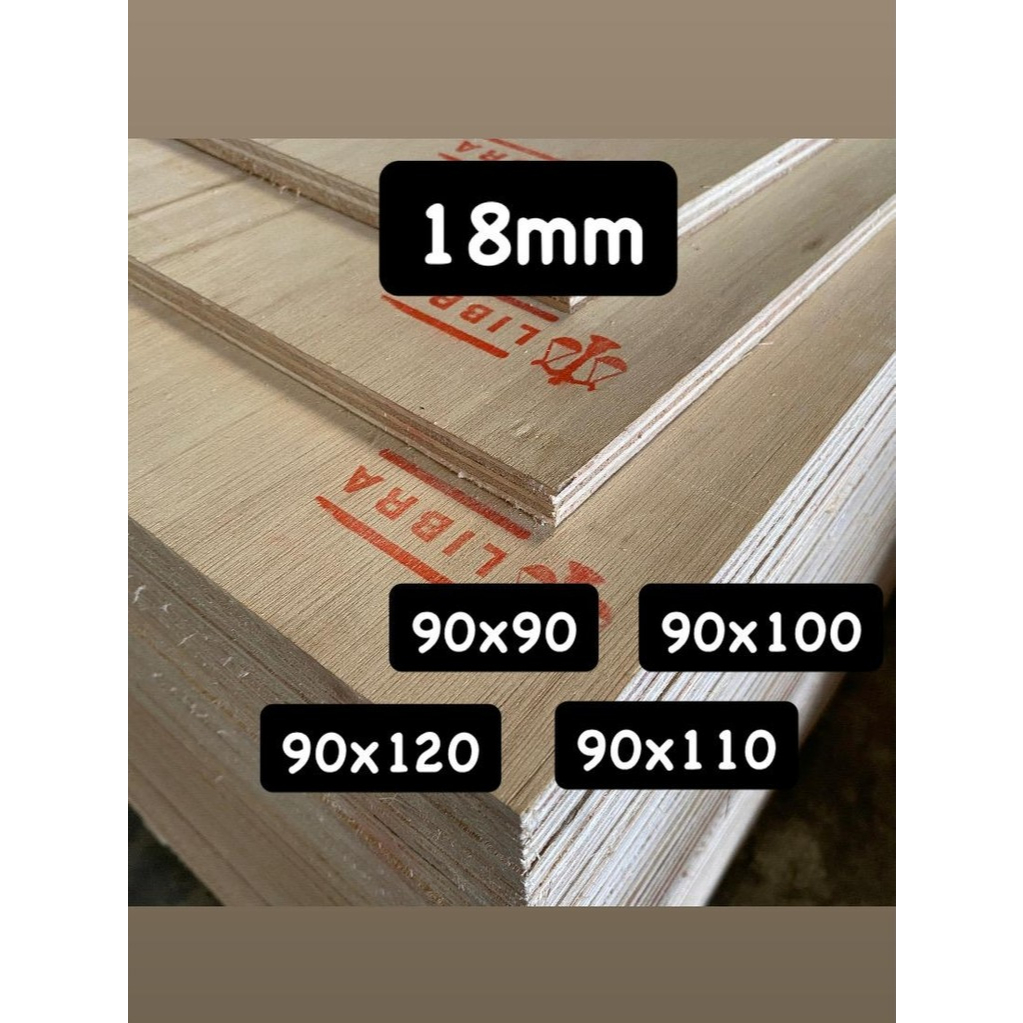 PREMIUM Triplek Meranti Tebal 18mm Ukuran 90cm Panjang Custom  Plywood Multiplek Halus