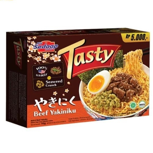 

Mie Sedaap Tasty Beef Yakiniku isi 115 gram