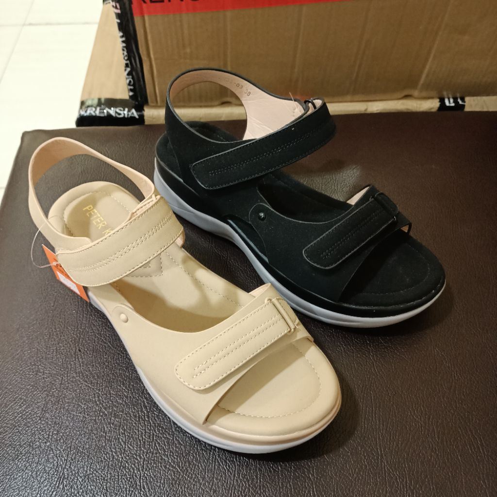 sepatu sandal wanita wedges 3cm PETER KEIZA original matahari