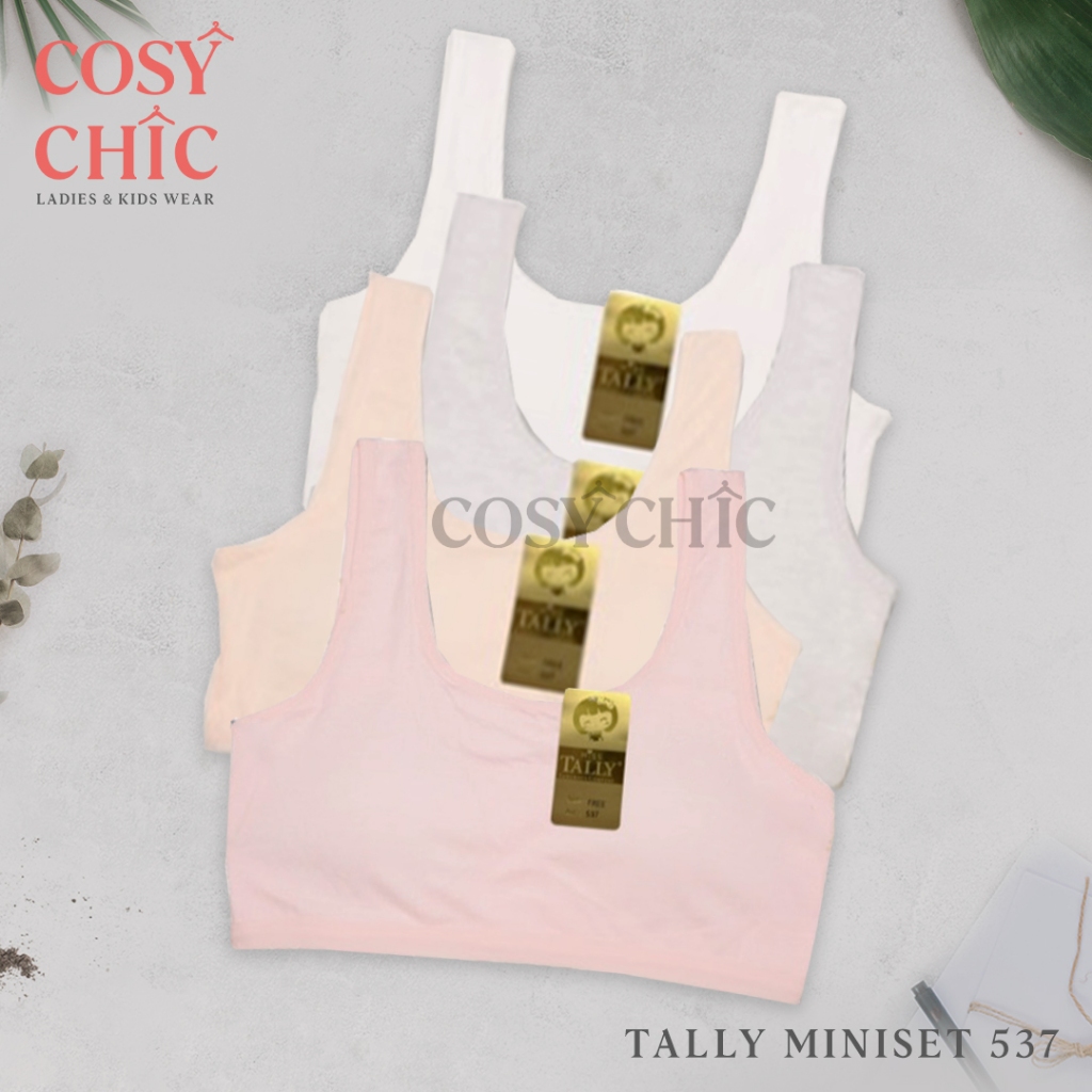 [COSY CHIC] Tally Miniset Anak Perempuan 537 | Bra Remaja Busa Tipis | Tanpa Kawat | Free size