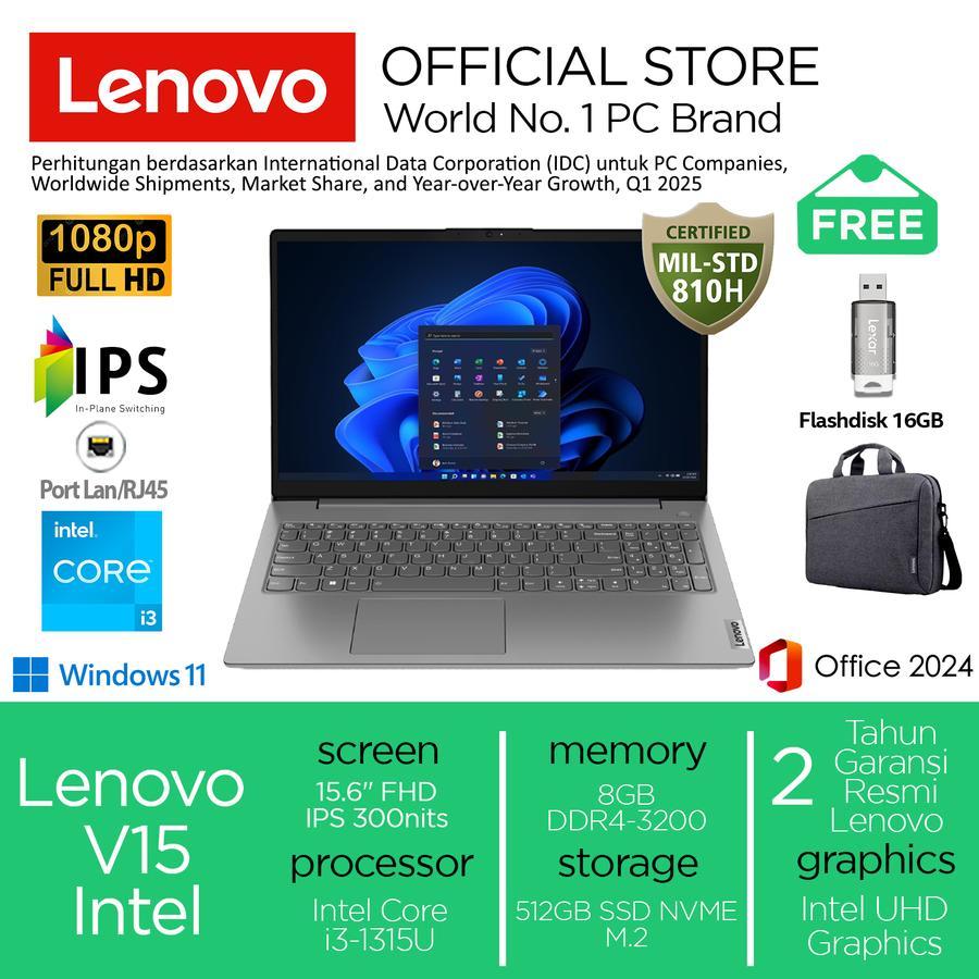 Lenovo V15 G4 i3-1315U 512GB SSD 8GB IPS Win11+OHS - 8GB