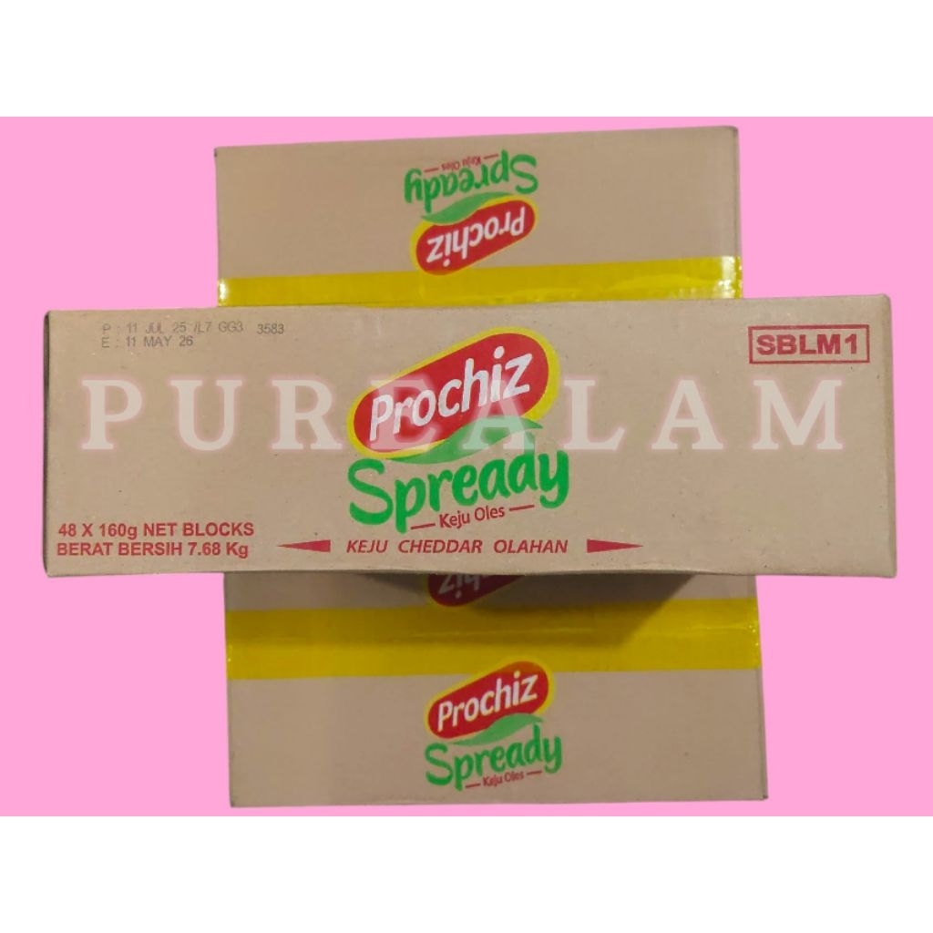 

TERBATAS Prochiz Spready 1Karton (READY STOCK) 160Gr isi 48Pcs Exp 2026