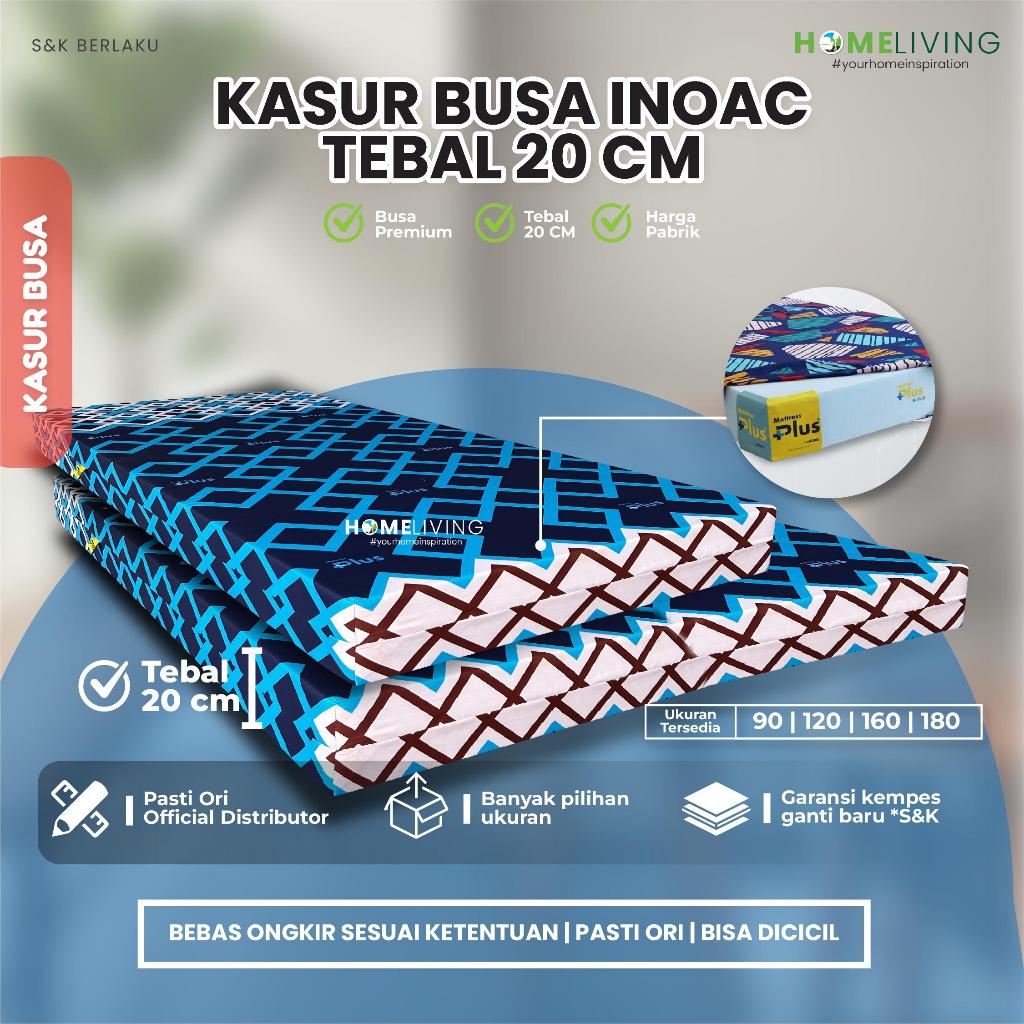 HOMELIVING - KASUR BUSA INOAC PLUS 20CM - MATRESS PLUS INOAC - KASUR BUSA GARANSI - ANTI KEMPES - KA