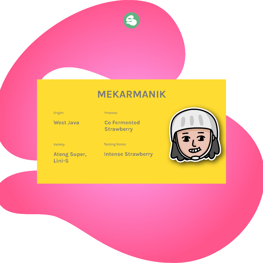 

Biji Kopi Arabika Mekarmanik Strawberry Infused