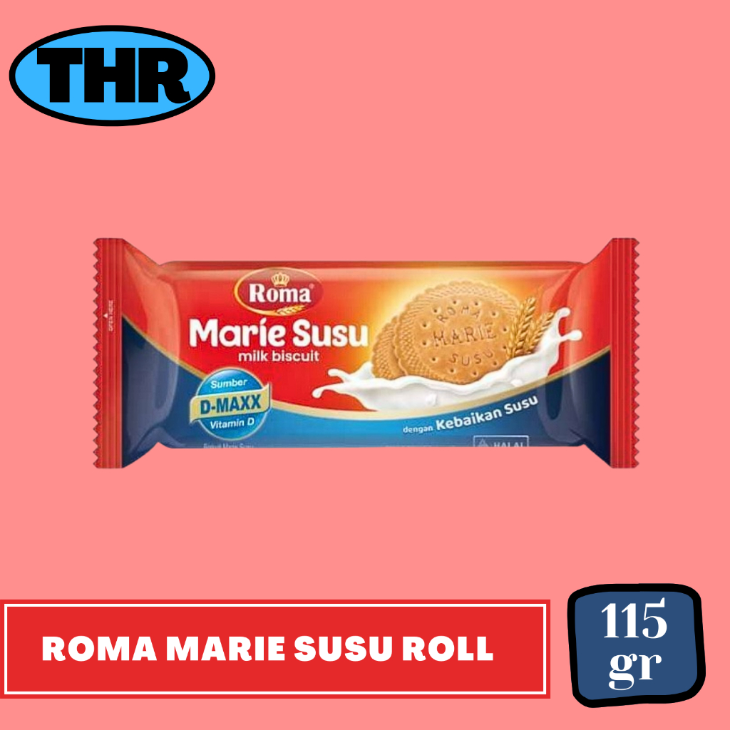 

Roma Biskuit Marie Susu Roll 115gr