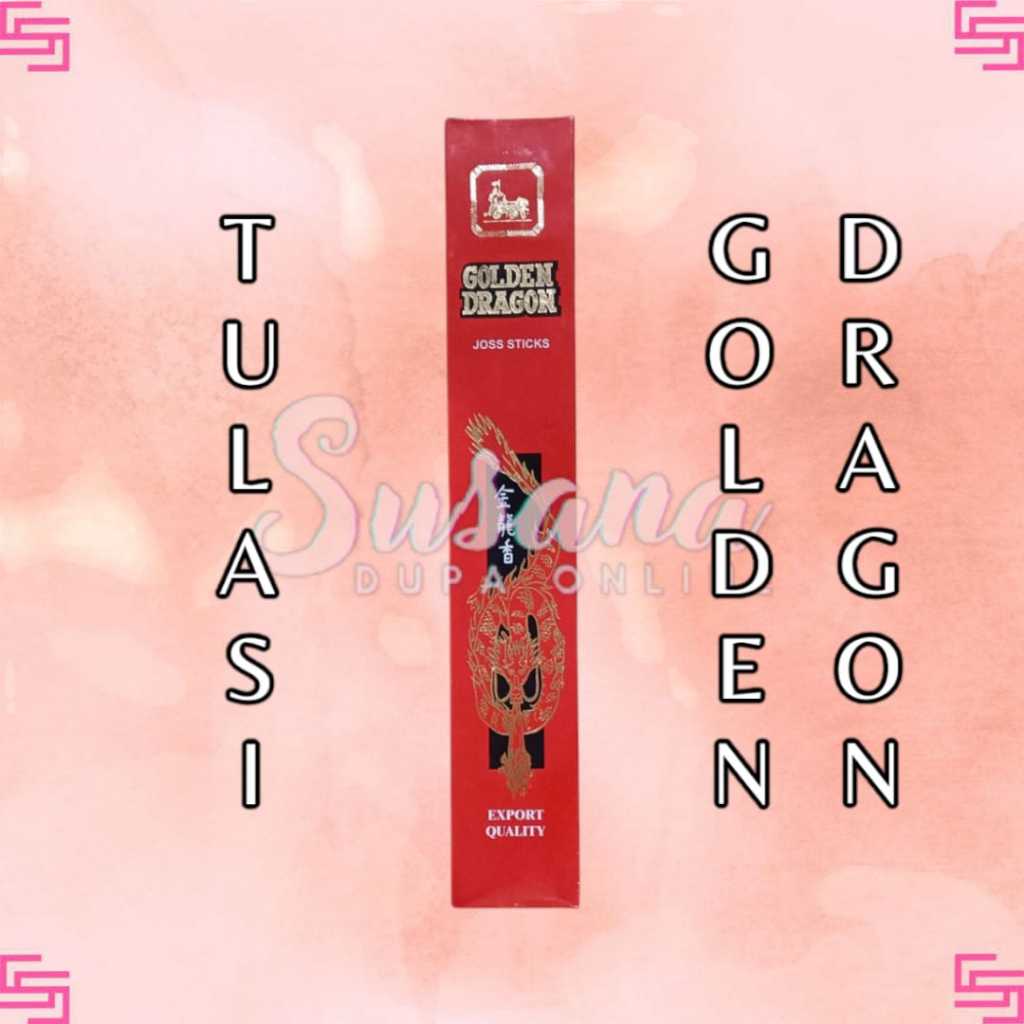 Dupa Golden Dragon Kotak Recta Tulasi India