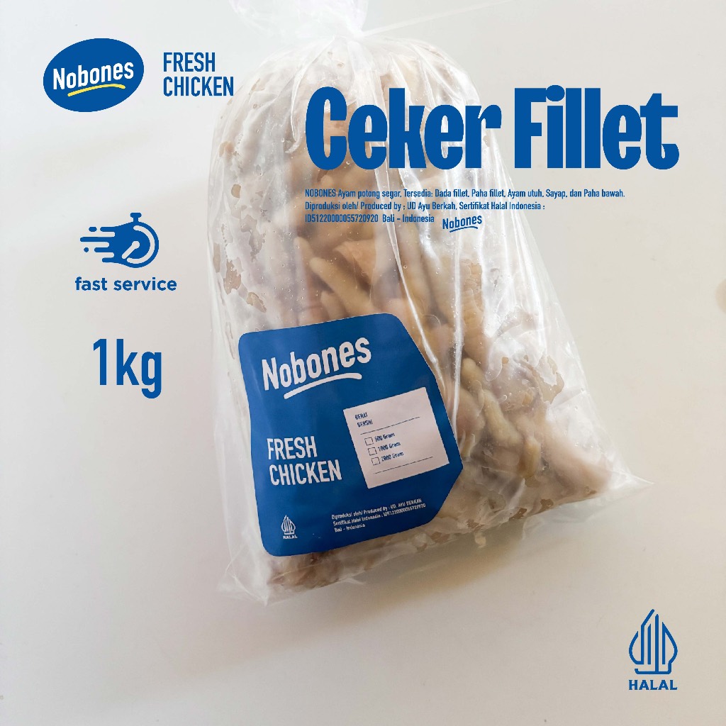 

Ceker Ayam Tanpa Tulang (Frozen) 1kg