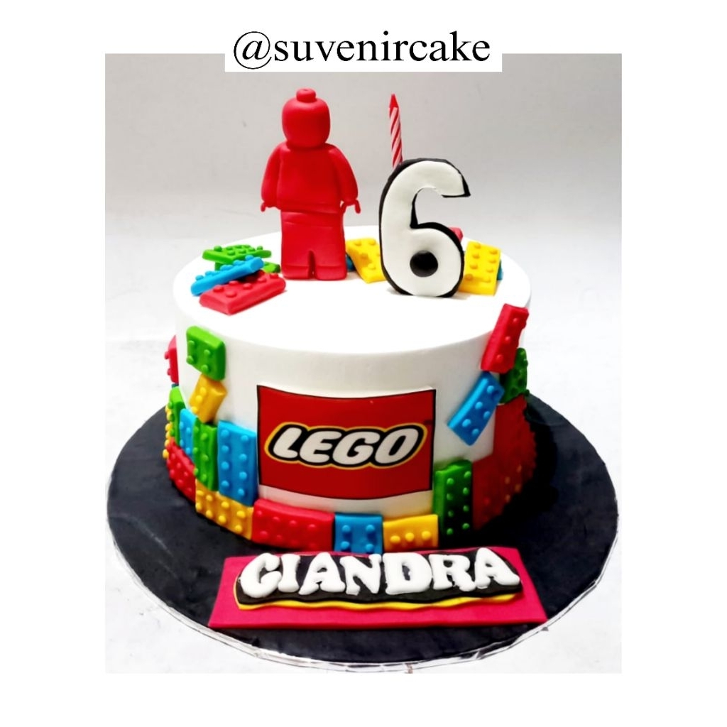 

cake lego/kueulang tahun lego/lego cake/kue custom/cake custom