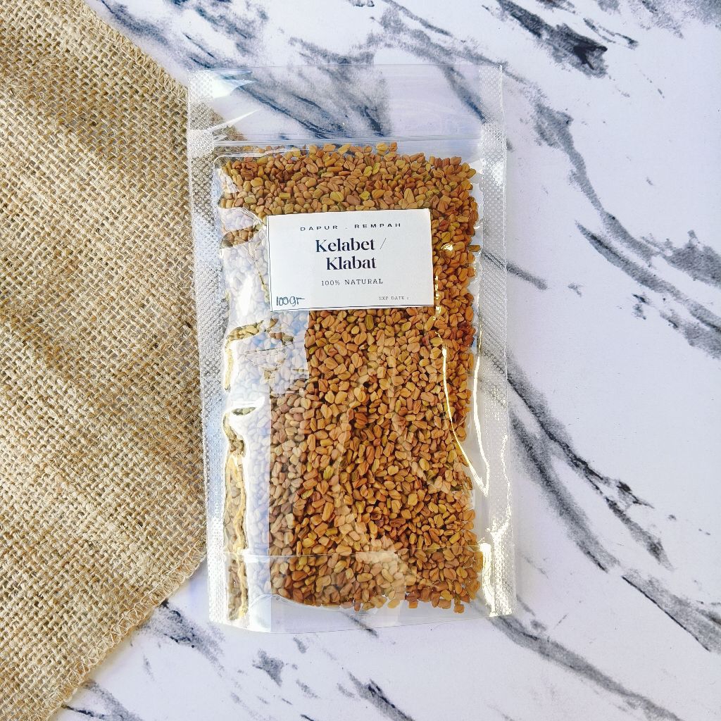 

Biji Klabat Kelabet Fenugreek Pelancar Asi