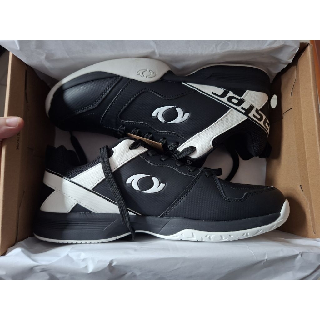 Sepatu Badminton Astec Kowloon Black Badminton Shoes Astec Kowloon Hitam
