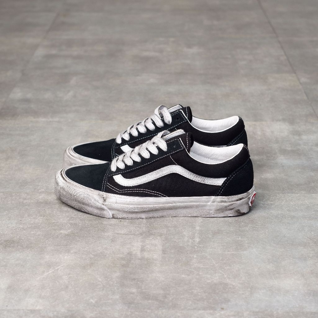 VAULT OG OLD SKOOL LX STRESSED BLACK