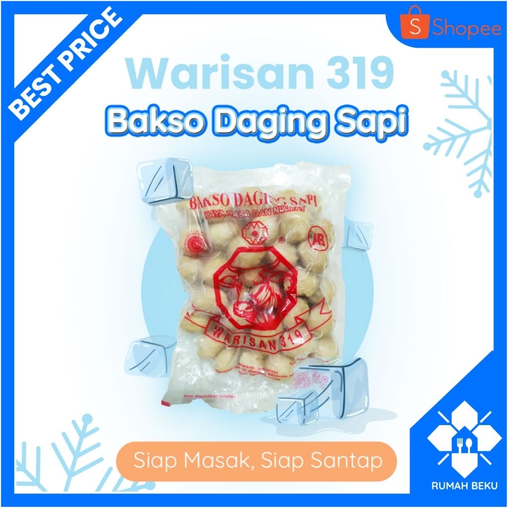 

Bakso Daging Sapi Siap Kukus - Lembut & Gurih - 650gr | Rumah Beku