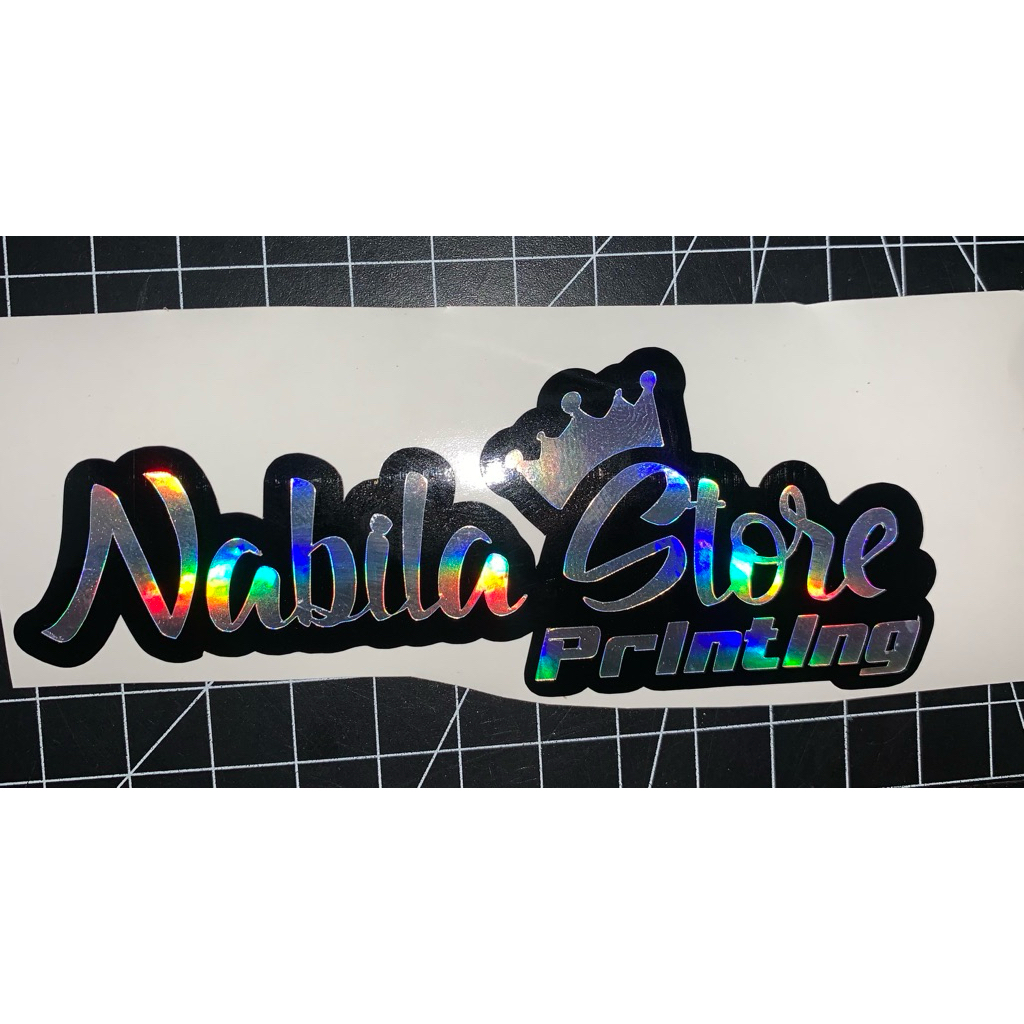 

Stiker Foto dan Nama Custom HOLOGRAM by Nabila Printing (BACA DESKRIPSI)