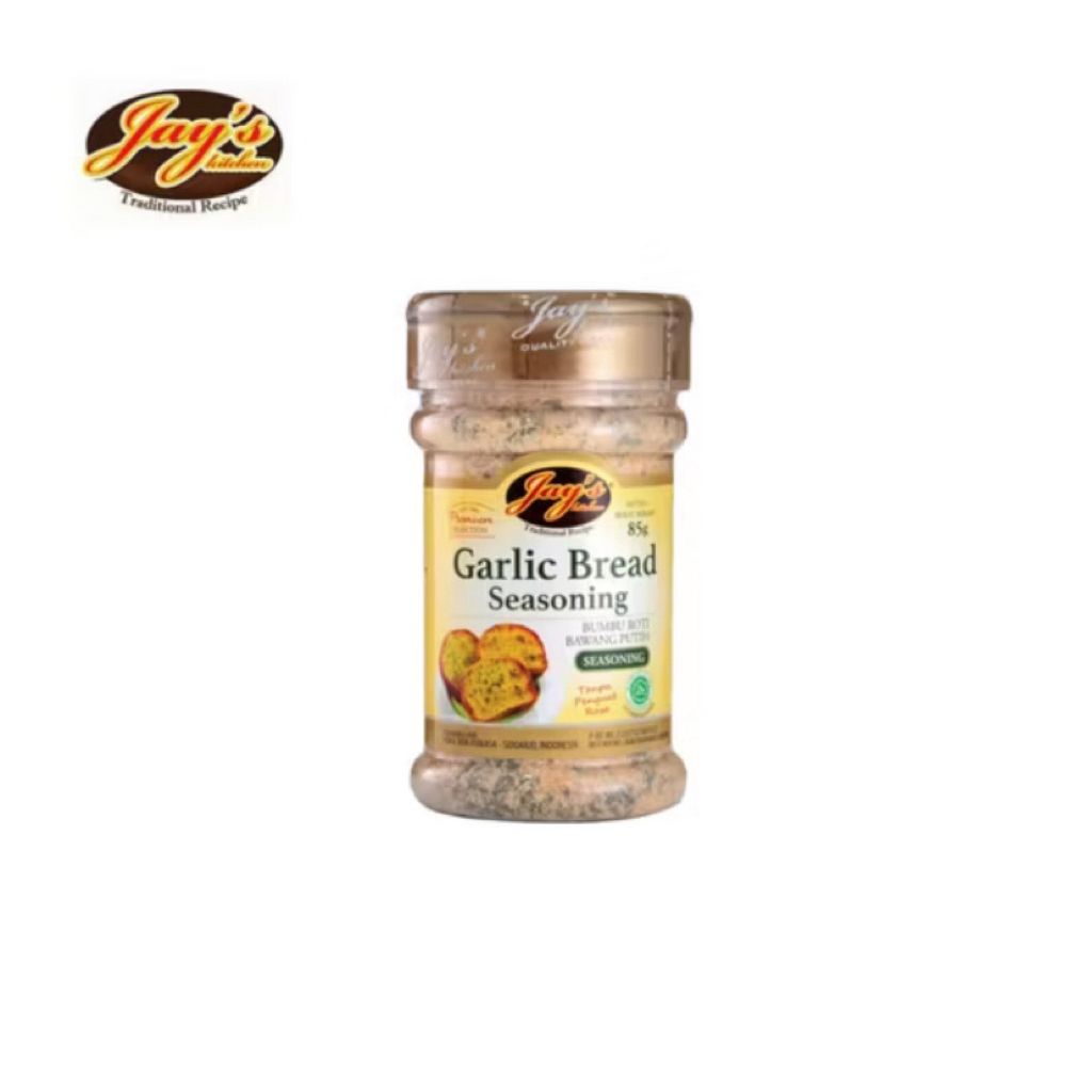 

Jay’s Garlic Bread Seasoning 85 g – Bumbu Roti Bawang Praktis dan Lezat