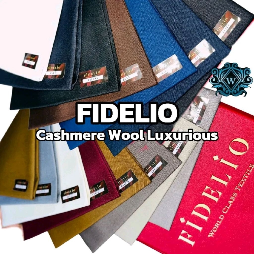 Fidelio Cashmere Wool Luxurious Kain Pakaian Seragam