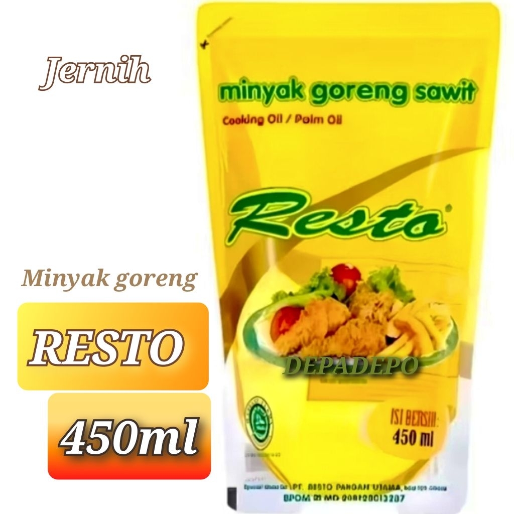 

Minyak Goreng Resto 450ml | Minyak Sawit Jernih untuk Masak Harian & Warung