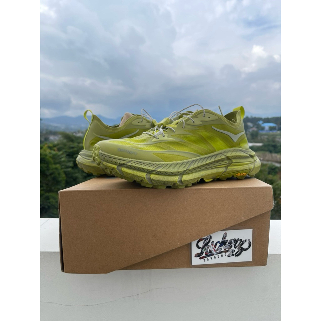 Satisfy x Hoka One One Mafate Speed 4 Lite Sulfur ORIGINAL