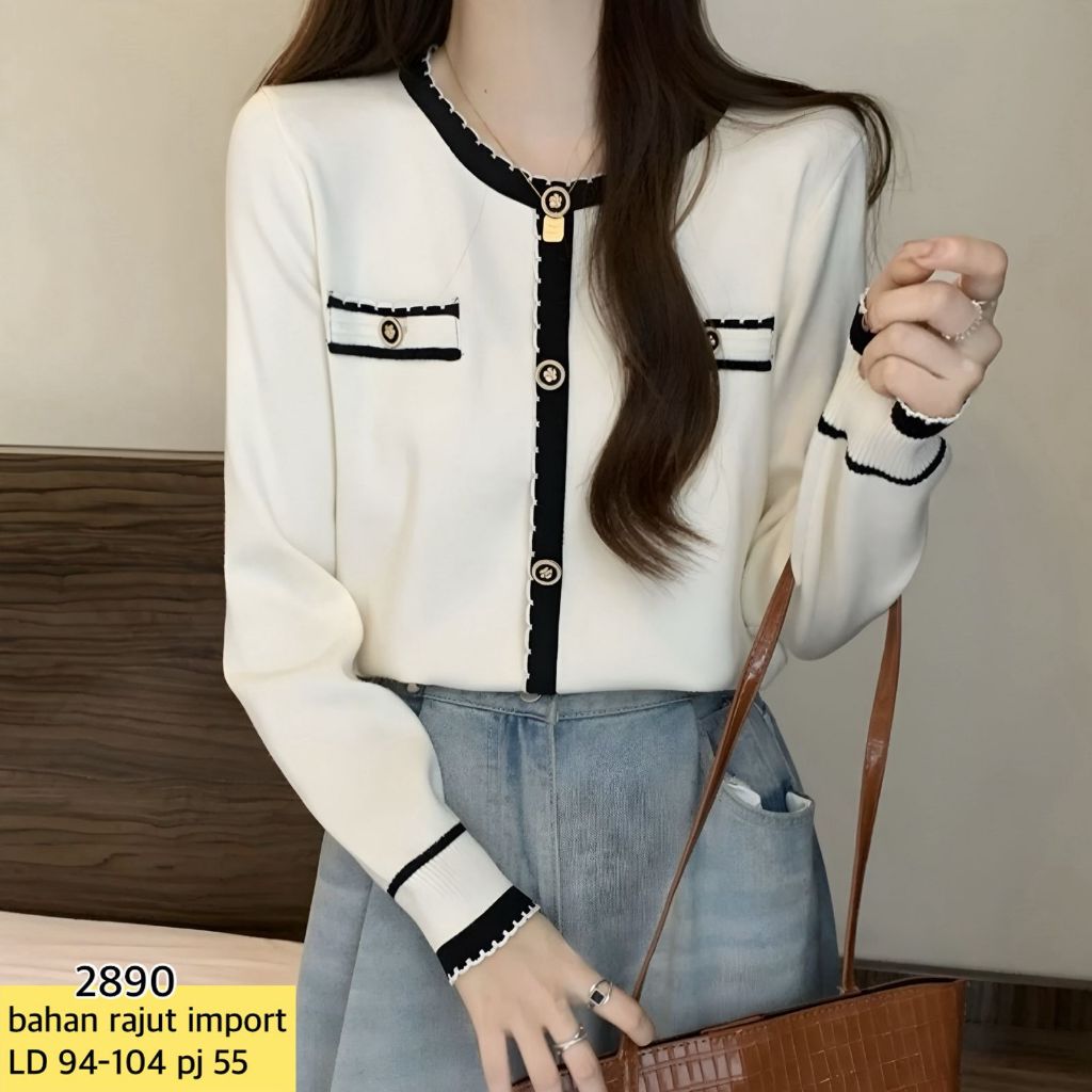 Blouse Rajut Import Atasan Rajut Atasan Wanita Rajut Pakaian Rajut Import Blouse Rajut Ootd Fashion