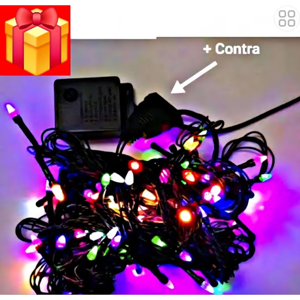 Keka'Store Led Decor / Lampu Natal / Tumbler / Rgb / Kelap-Kelip / Panjang 10Y / /Contra