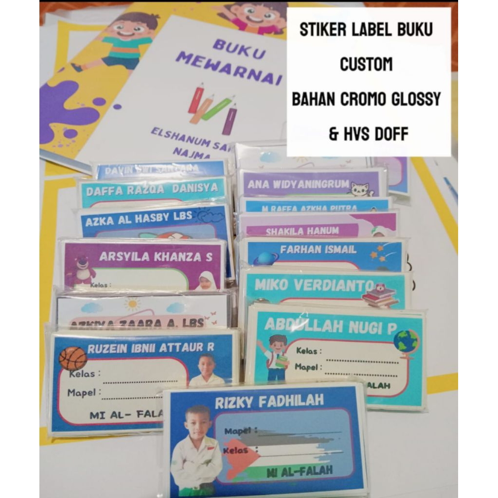

STIKER LABEL BUKU PELAJARAN ISI 40PCS