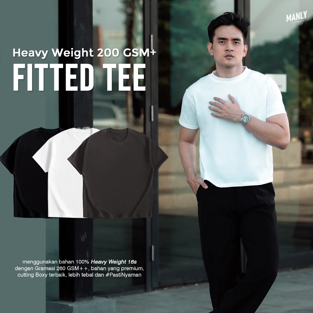 200 GSM++ Classic Fitted Tee Premium Heavyweight Cotton 200 GSM+