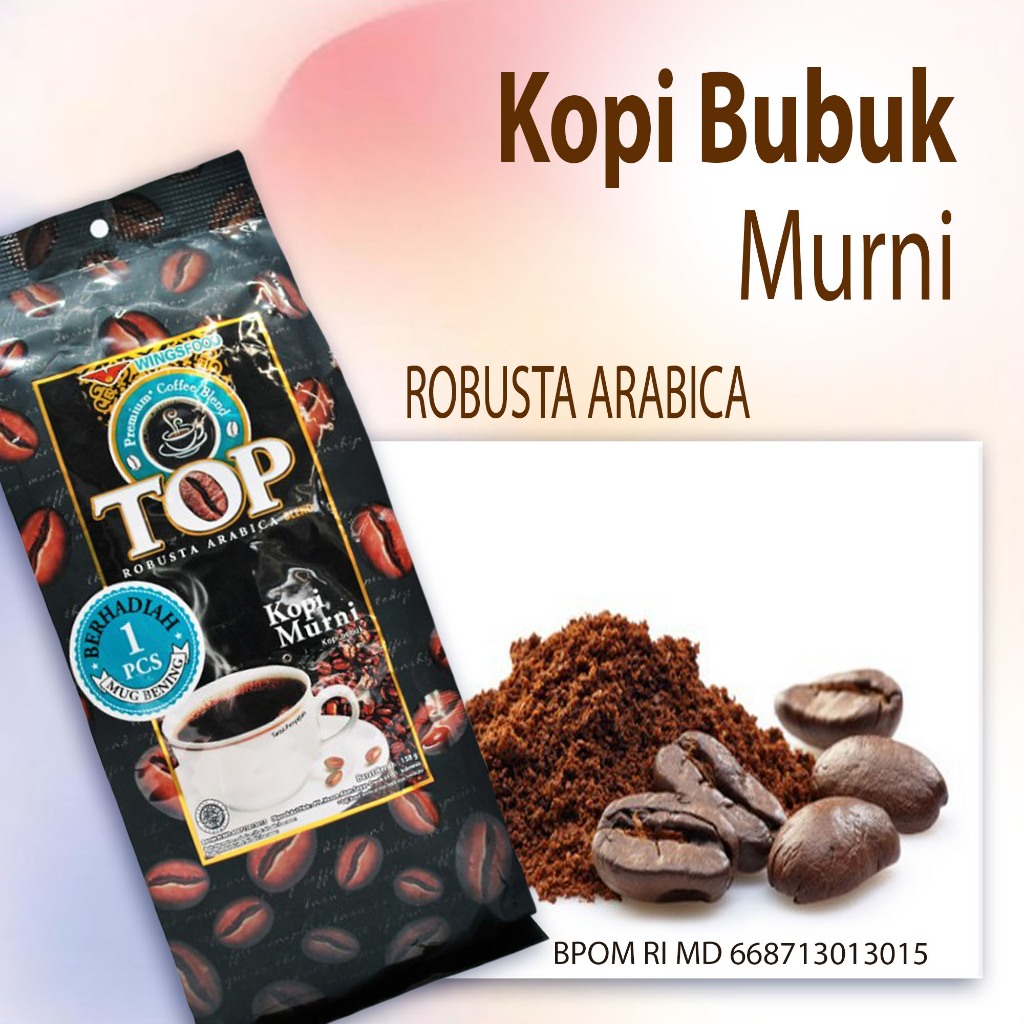 TERLARIS Kopi bubuk Murni Kopi Robusta Arabica top kopi murni robusta arabica 158gr Kopi ini Terkena