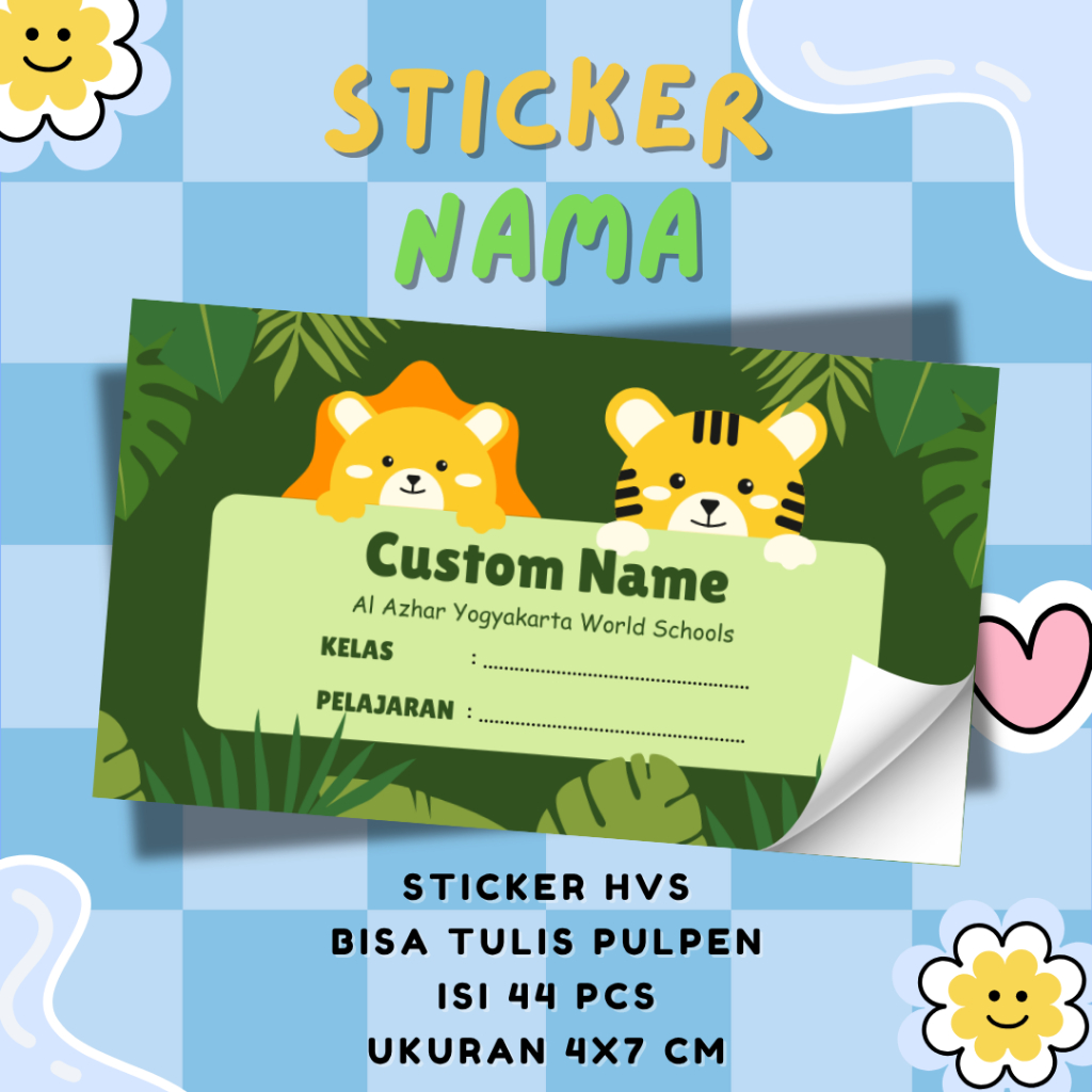 

[44Pcs] Sticker Buku Anak / Label Nama Anak / Sticker Buku Pelajaran Anak / Sticker Buku Nama Sekolah / Label Buku Pejaran Sekolah
