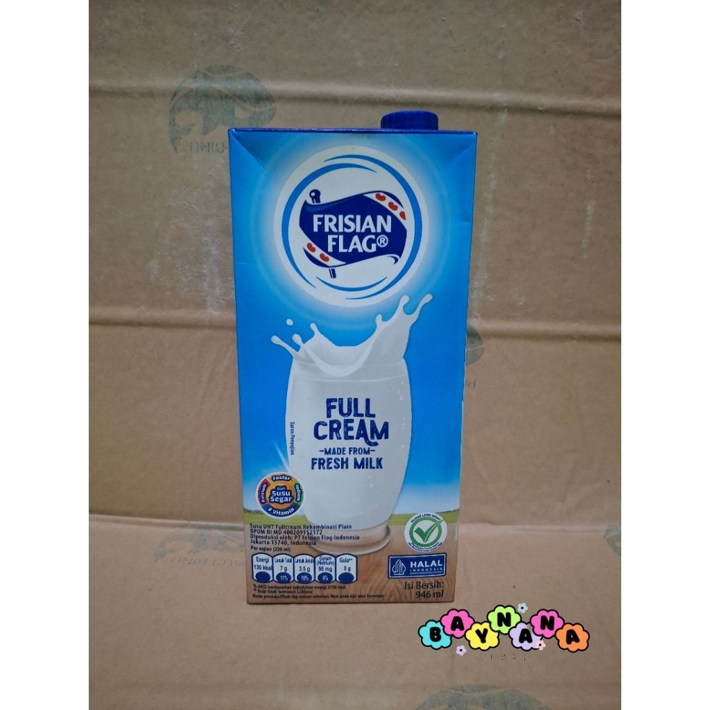 

MURAH! SUSU UHT FULL CREAM FRISIAN FLAG ISI 946 ML BUKAN 1LITER PROMO!