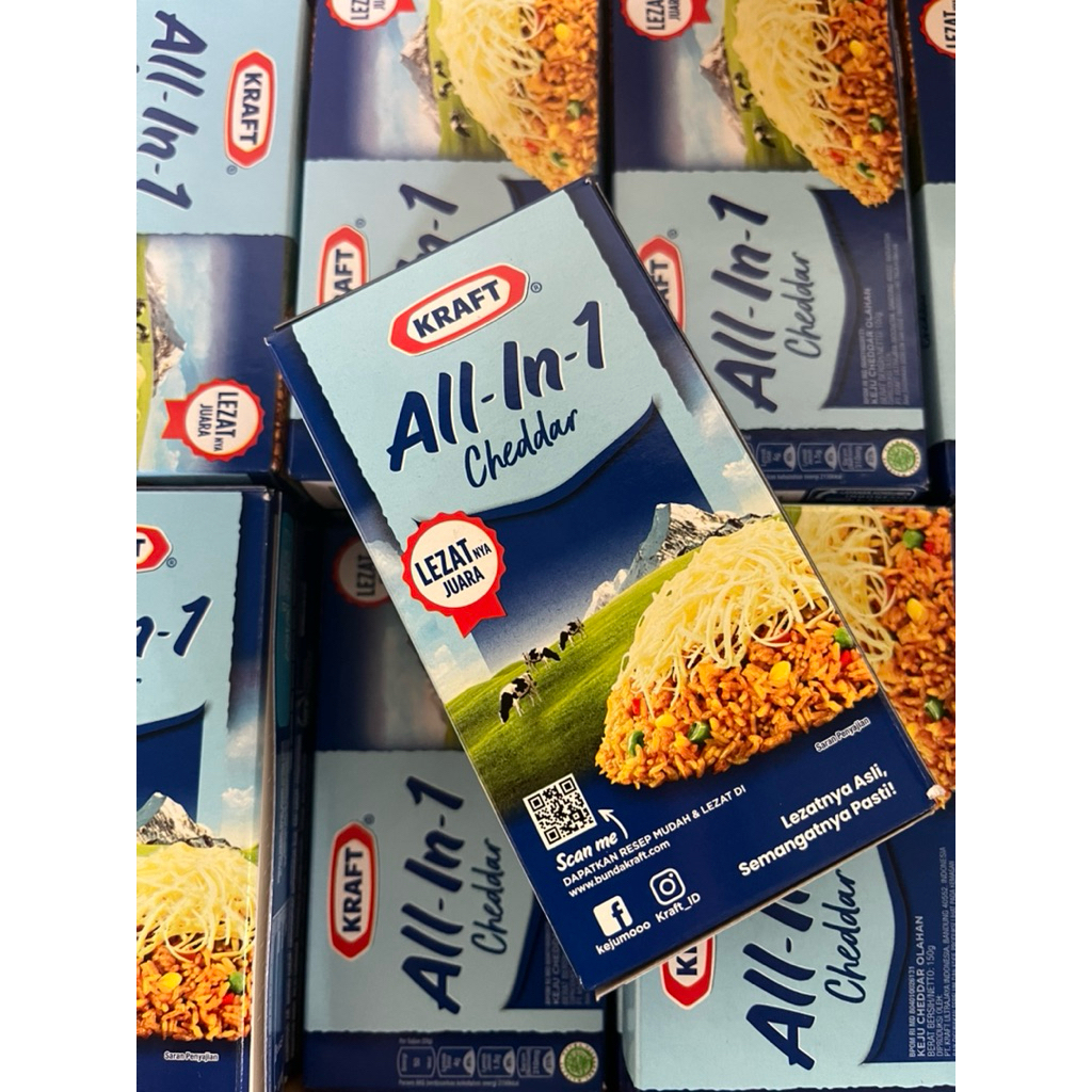 

PROMO KEJU KRAFT ALL IN 1 CHEDDAR 150gr