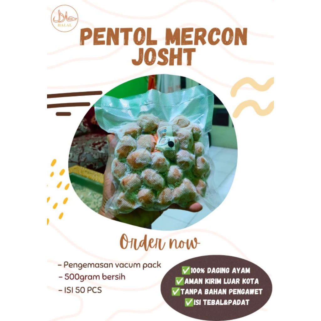 

Pentol mercon/pedas halal isi 50pcs