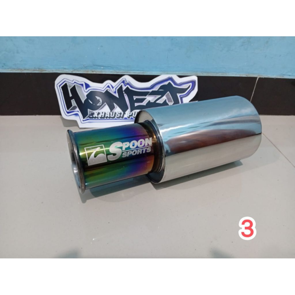 knalpot mobil racing spoon sports bass racing