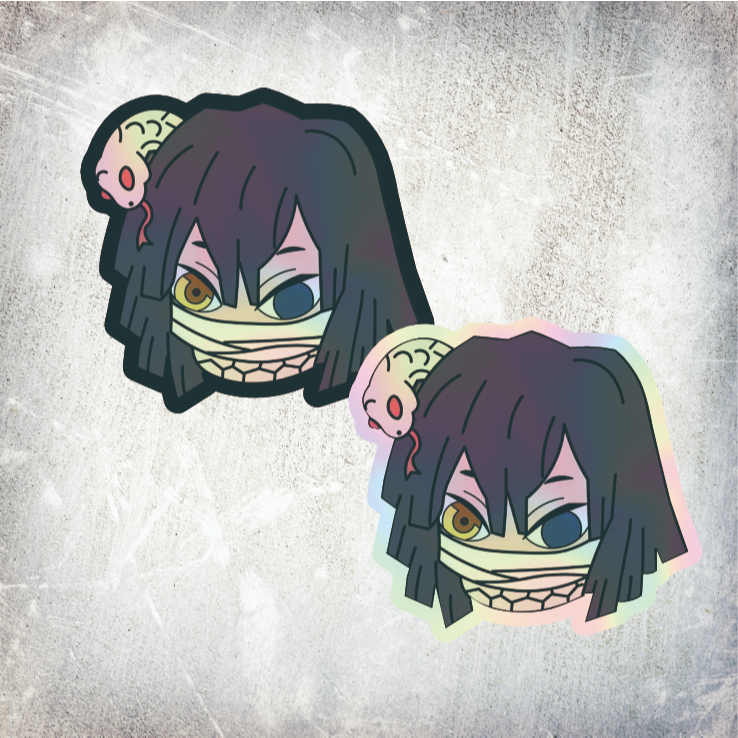 

STICKER HOLOGRAM ANIME OBANAI IGURO PILAR HASHIRA DEMON SLAYER/KIMETSU NO YAIBA