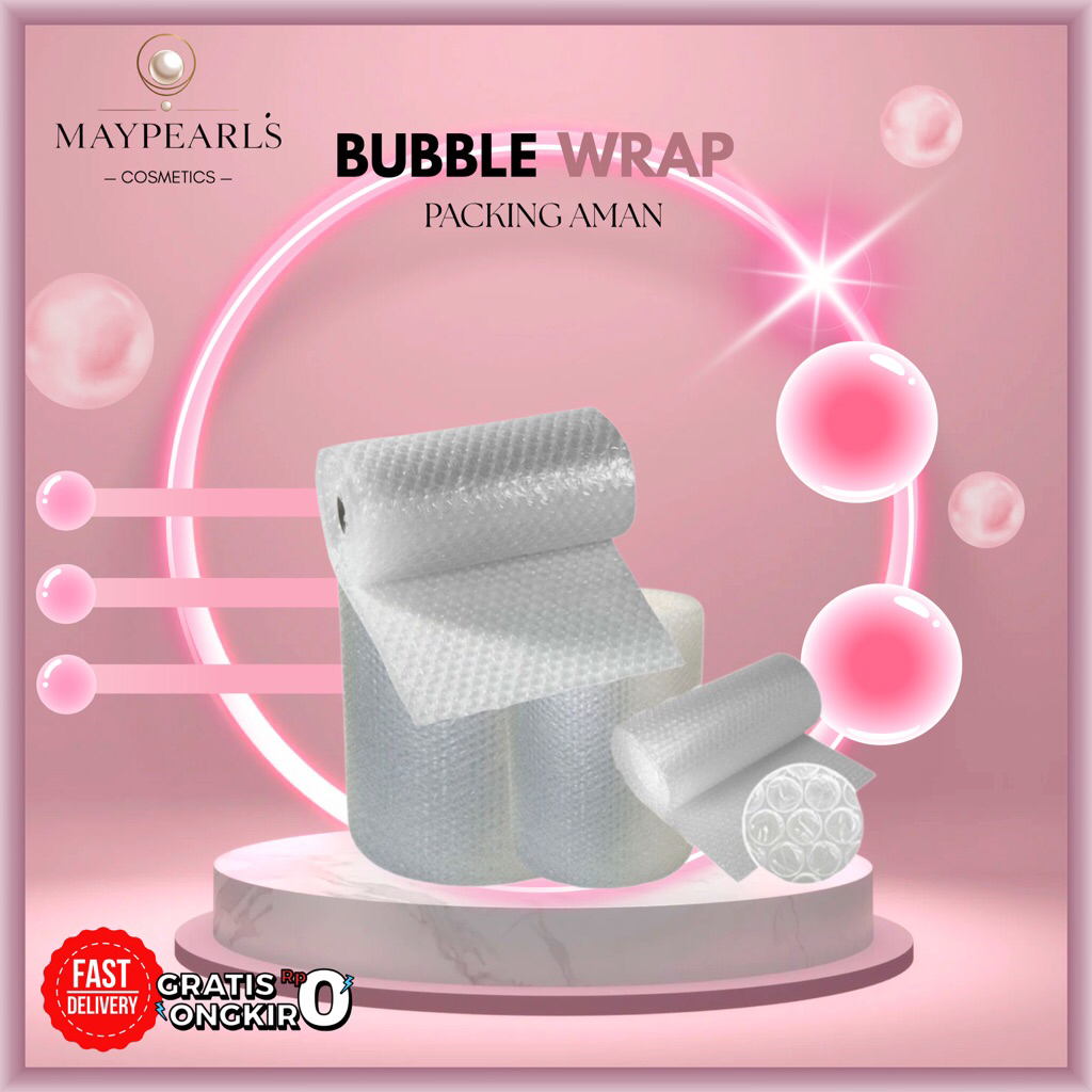 

MAYPEARLS~EXTRA BUBBLE WRAP ️HANYA u TAMBAHAN PACKING KOSMETIK️ tidak dijual terpisah