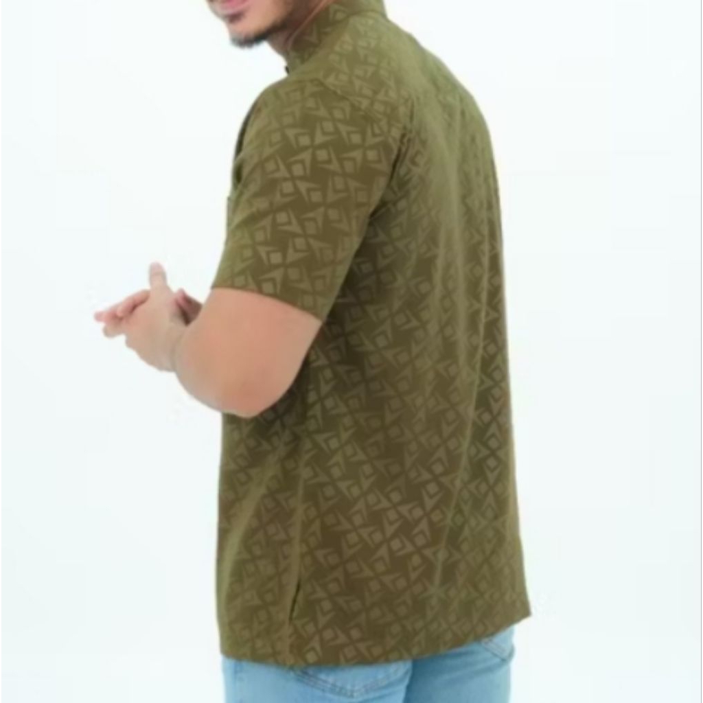 azka kemko terbaru 2025 motif embos terlaris, tangan pendek