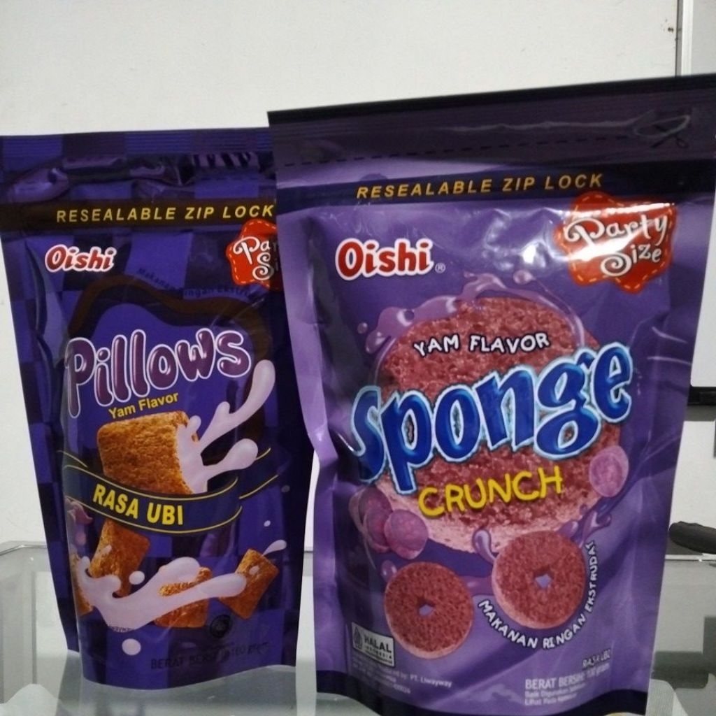 

OISHI BUNDLING HEMAT/ SPONGE YAM FLAVOR/ PILLOWS YAM FLAVOR