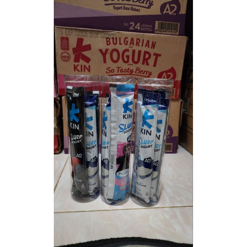 

kin slurp 45gr tabung isi 4pcs kemasan lucu
