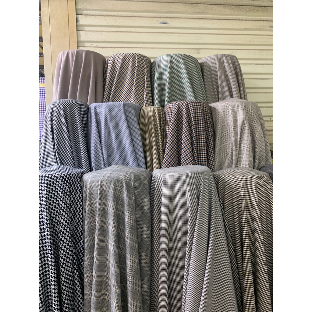 Bahan Kain Semi Wool Motif/Kain Semi Woll Motif/Kain Semi Wool/Bahan Kain/Kain Motif Semi Wool
