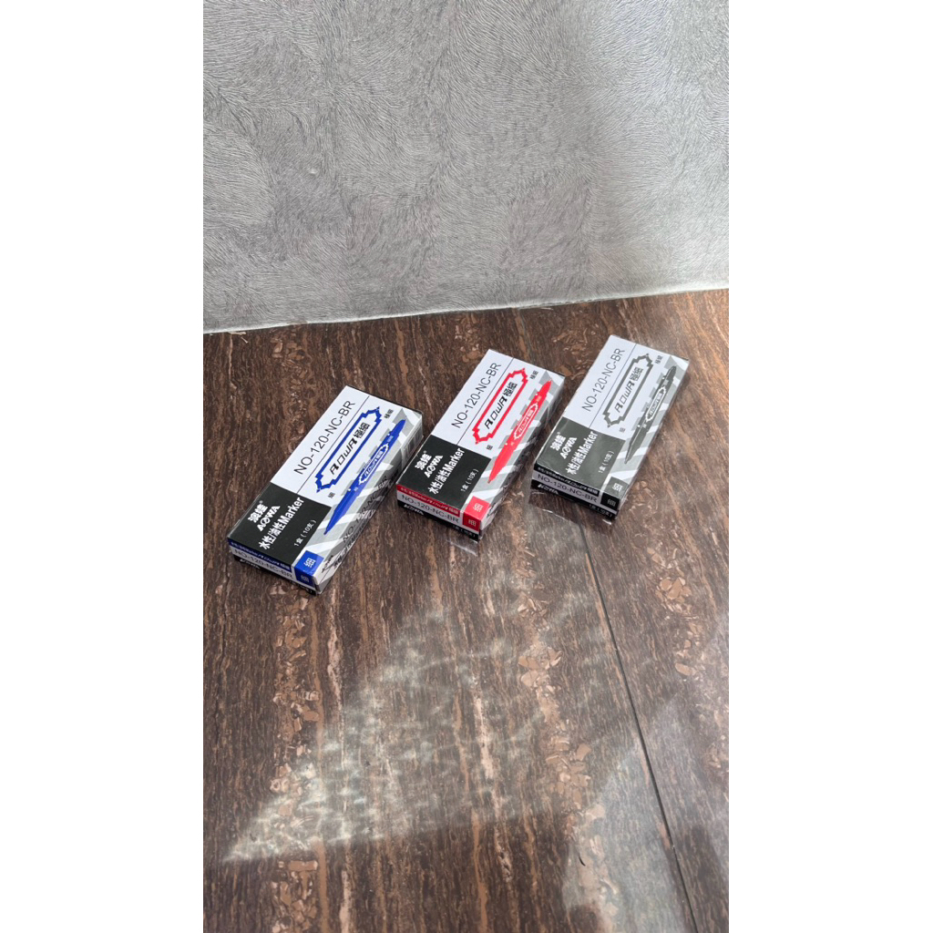 AOWA (NO-120) Spidol Double Marker Spidol dual 2 Sisi Spidol Marker Water Air Oil Marker Spidol Papa