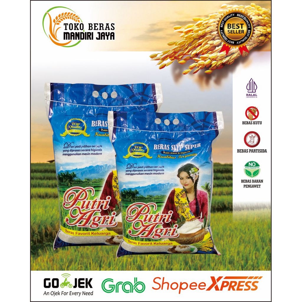

Beras Putri Agri Tersedia mulai dari 5Kg 10Kg 20Kg