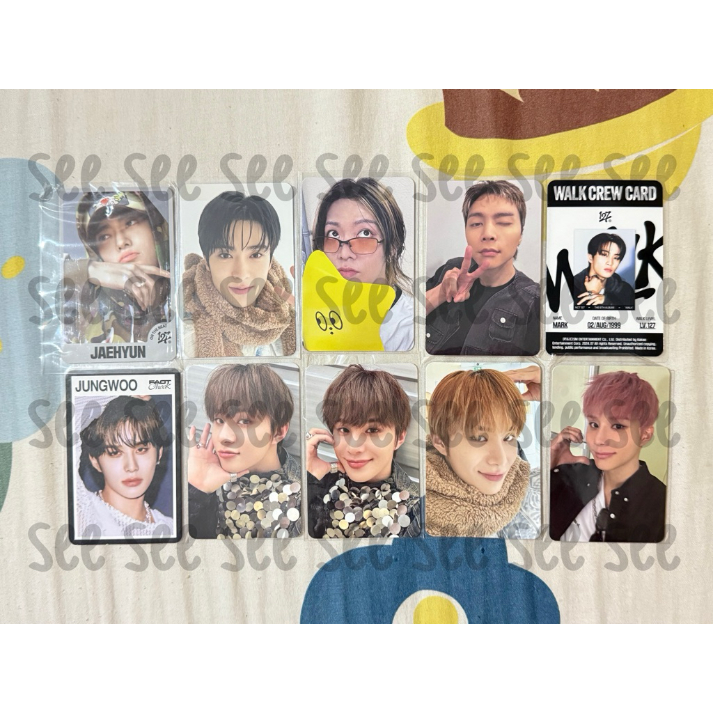 [ take all ] pc photocard nct 127 jaehyun jungwoo johnny yuta mark walk fact check unity