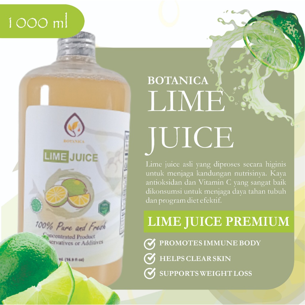 

BENUTRIVA Lime Juice Original Sari Jeruk Nipis Untuk Detox, Healthy Life, Diet, dan Immune Tubuh