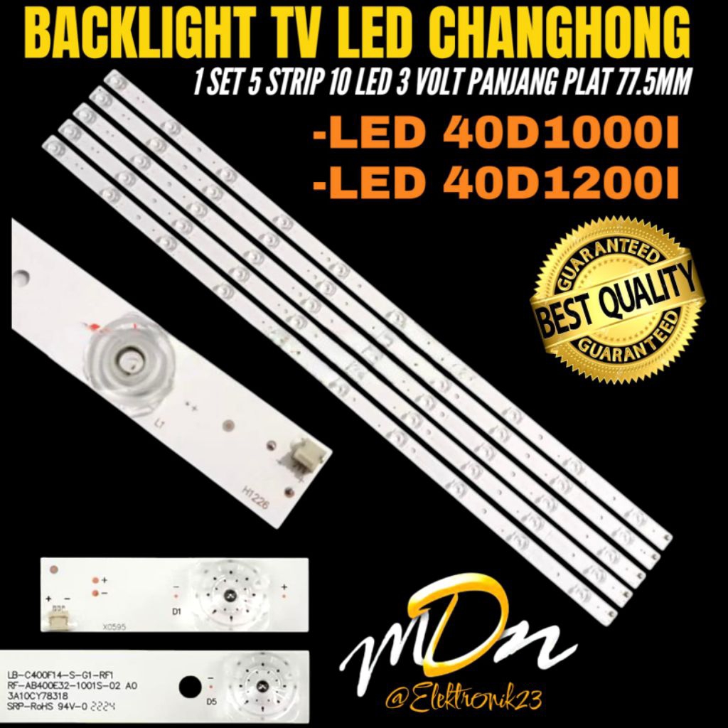 BACKLIGHT TV LED CHANGHONG 40 INCH LED-40D1100I- LED-40D1200I BACKLIGHT TV 40 INCH