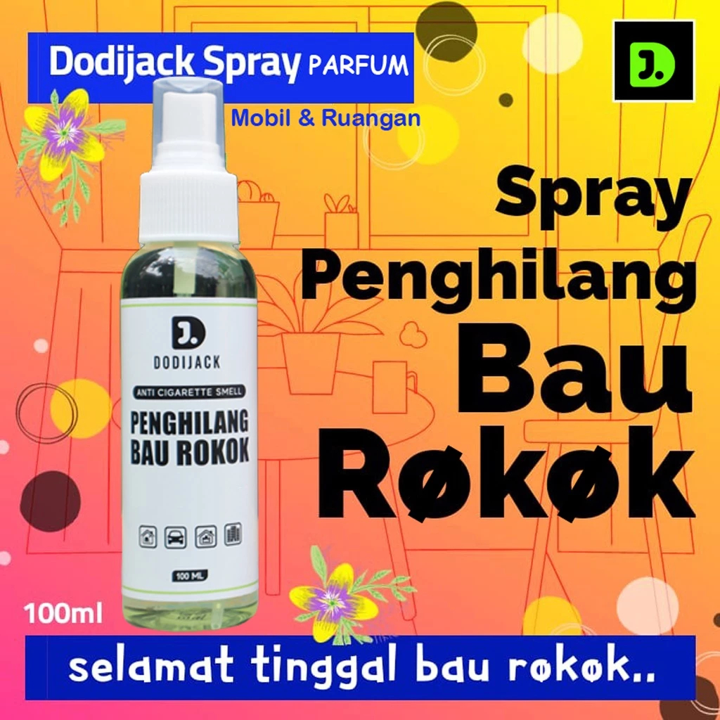 Parfum Pengharum Spray Ruangan dan Mobil Penghilang Bau Rokok 100ML